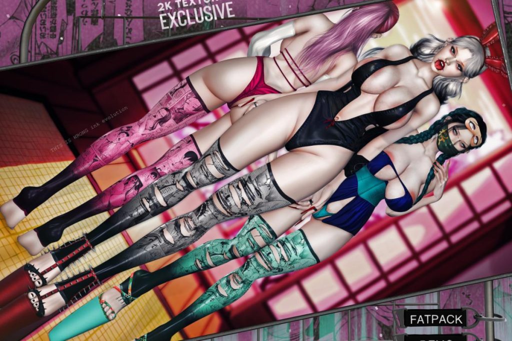 Lewdy Stockings - BOM, L$399 each/L$799 FP