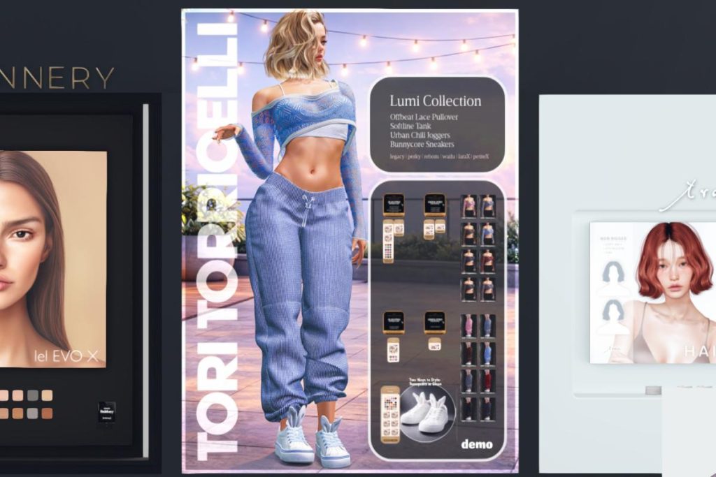 Off Beat Pullover &amp; Tank, Urban Chill Joggers &amp; Bunnycore Sneakers, L$299 each/L$899-L$1899 each FP/L$2499 each MP