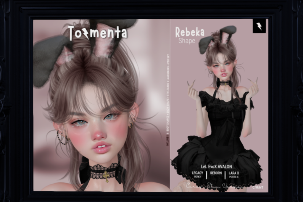 Rebeka Female Shape - EvoX Avalon/Legacy/MaitreyaX/Reborn/+mods, L$550