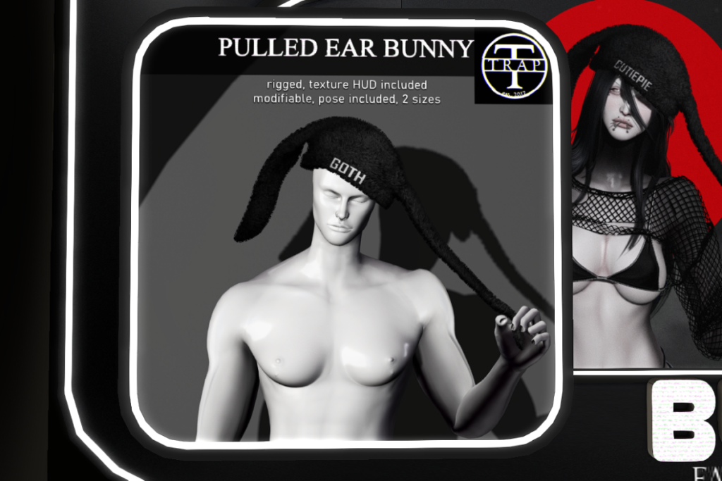 Pulled Ear Bunny Beanie, L$399