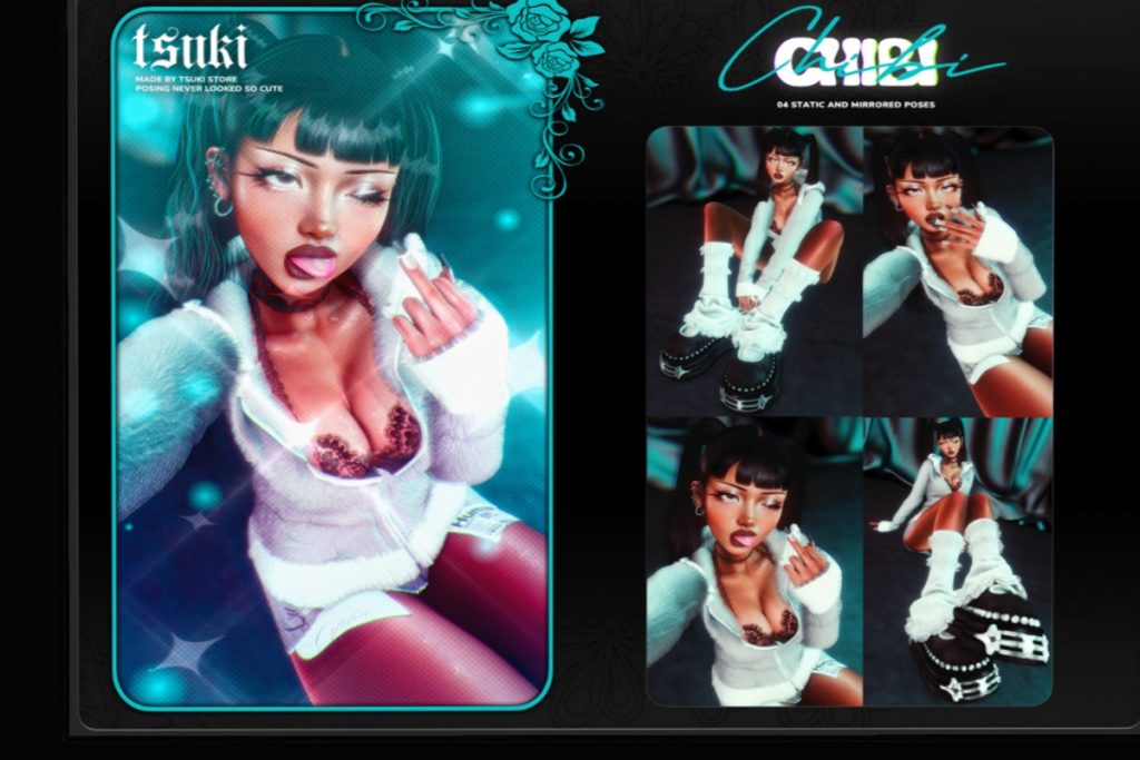 Chibi Poses, L$100 each/L$249 FP