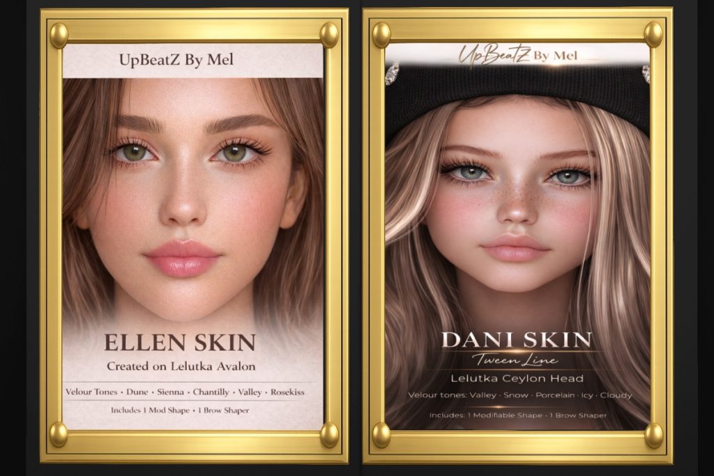 Ellen Skin - EvoX, L$175 each/L$475 FP | Dani Skin - EvoX, L$175 each/L$475 FP