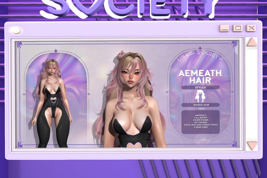 Aemeath Hair, L$350 each/L$600 FP