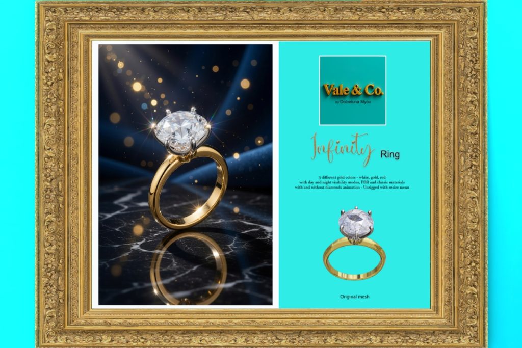 Infinity Ring, L$1449 each/L$3199 FP