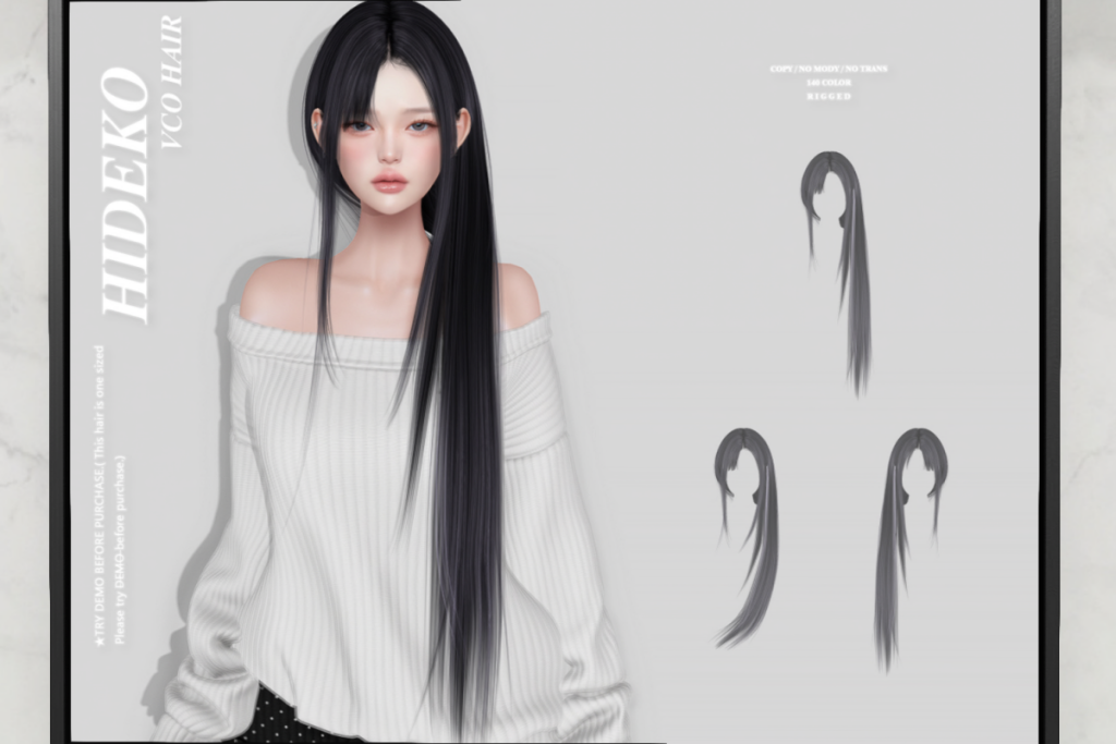 Hideko Hair, L$499 FP