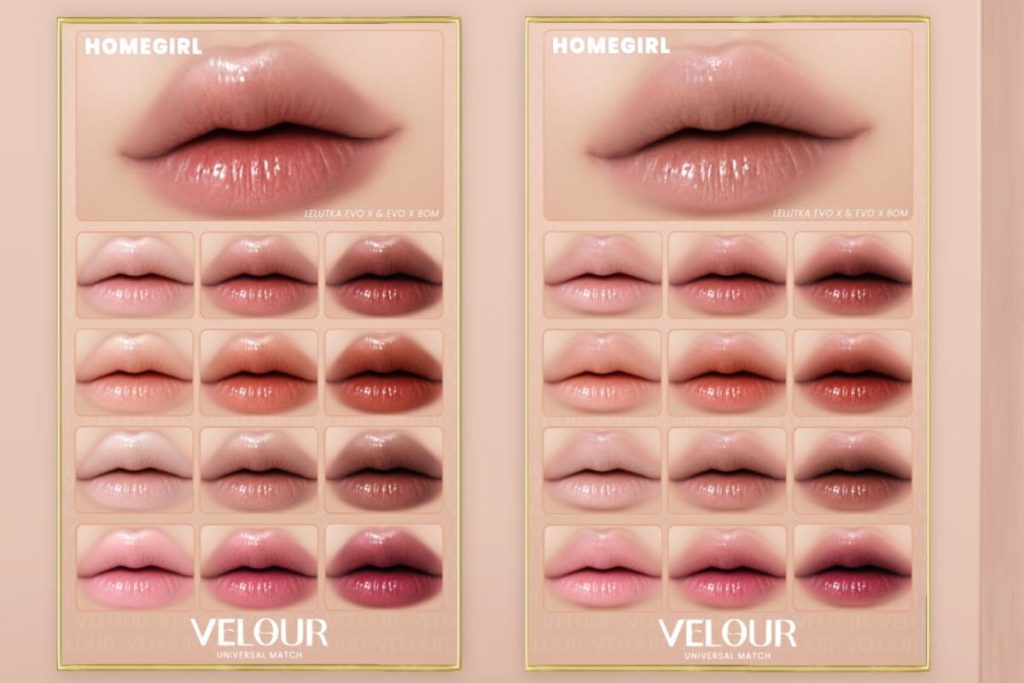 HomeGirl Lipstick - EvoX, L$290 each