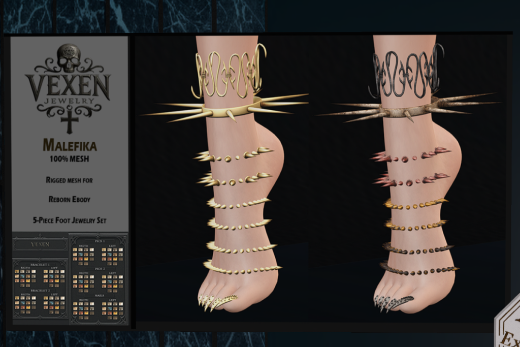 Malefika Piercings - Reborn, L$699