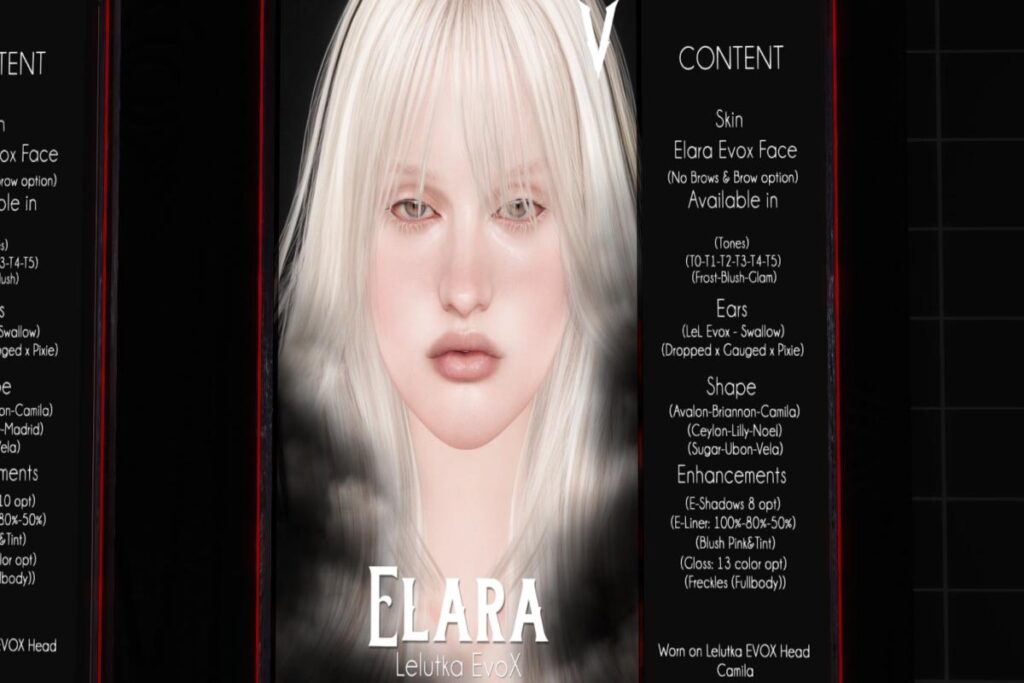 Elara Skin - EvoX, L$888 each
