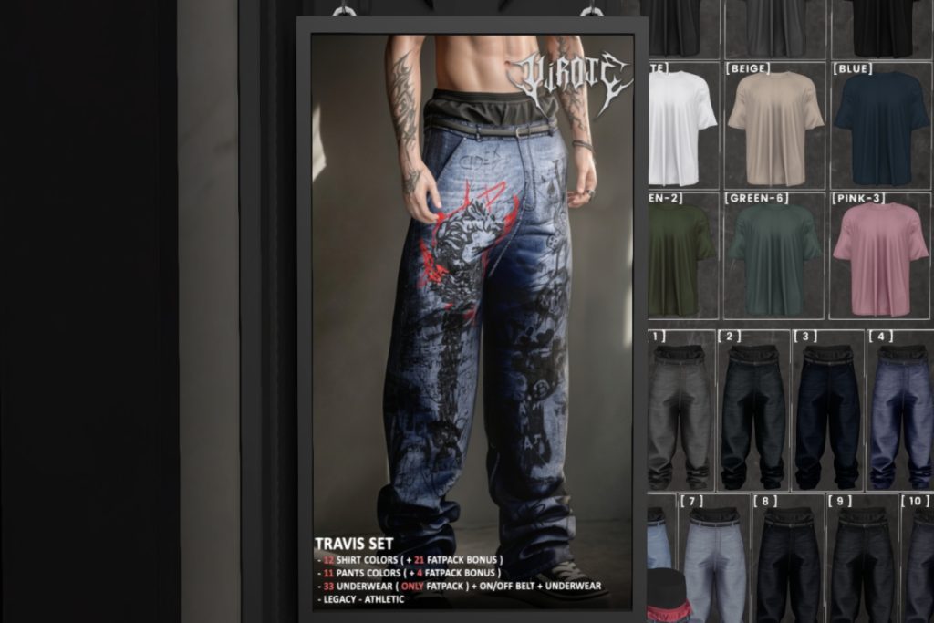 Travis Set - Legacy/+mods, L$389 each/L$889 FP