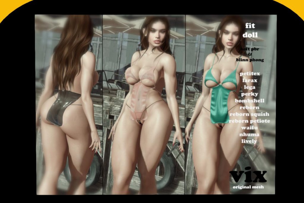 Fit Doll - Legacy/MaitreyaX/Nhumana/Reborn/+mods, L$500 each/L$2000 FP