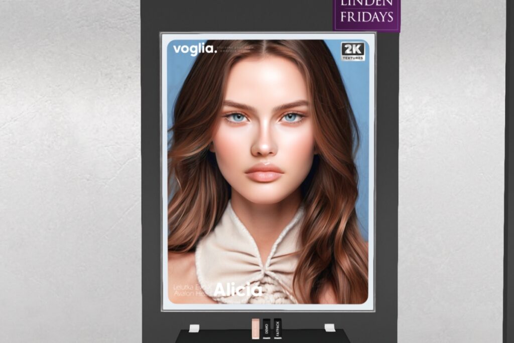 Alicia Skin - EvoX	<a href="http://maps.secondlife.com/secondlife/VELOUR/214/50/401" target="_blank">Teleport</a>