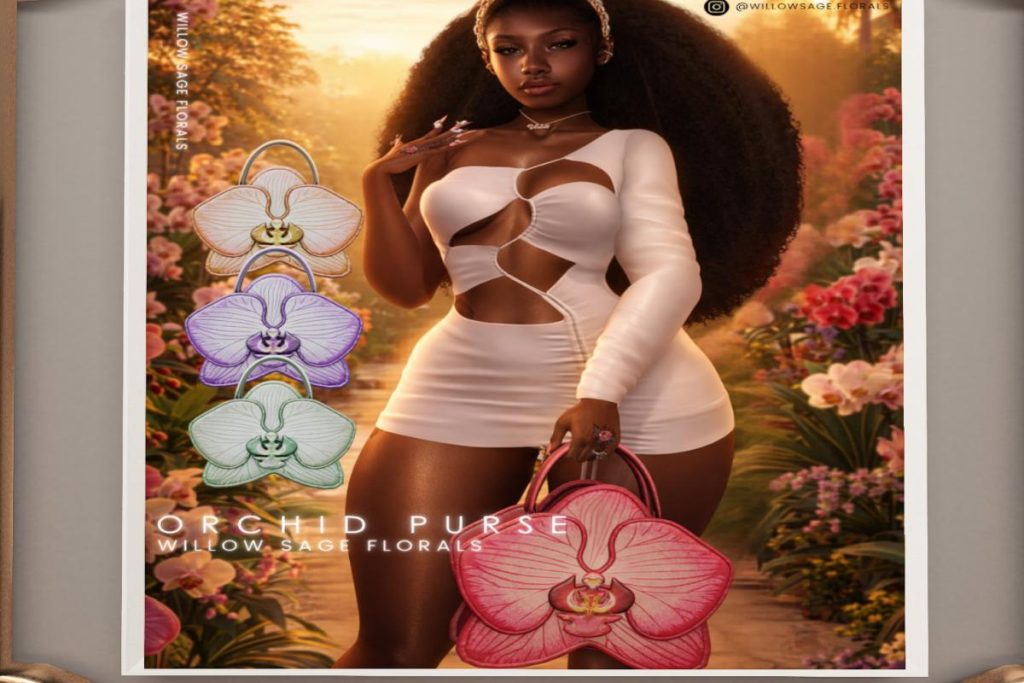 Orchid Purse, L$399 each/L$1500 FP