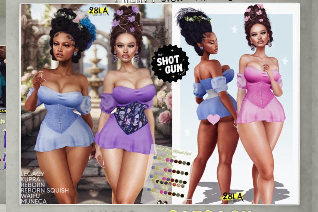 Juliet Dress - Inithium/Legacy/Reborn/Yentements/+mods, L$299 each/L$2600 FP