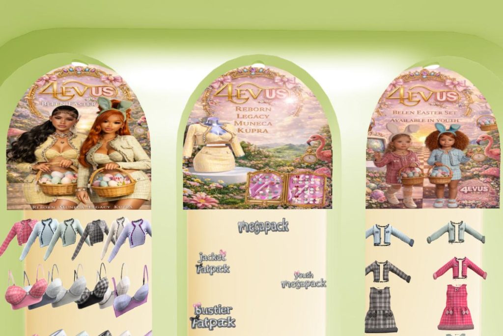 Belen Jacket, Bustier, and Skirt - Inithium/Legacy/Reborn/Yentements/Youth, L$249 each/L$1199 each FP/L$1599-L$2699 each MP