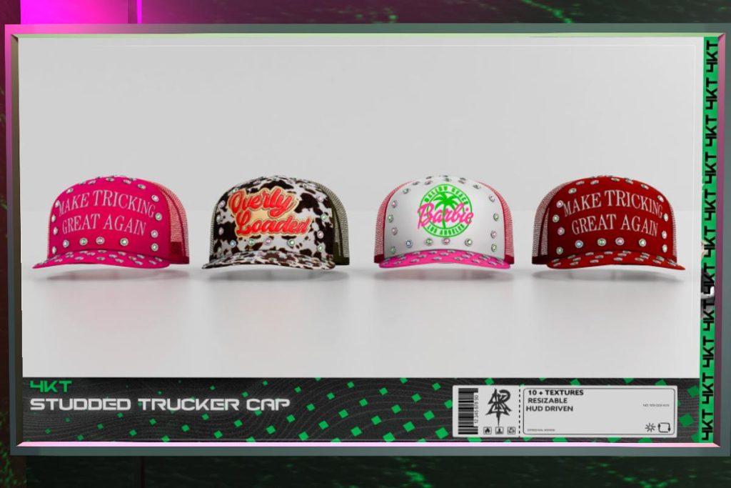 Studded Trucker Cap, L$600