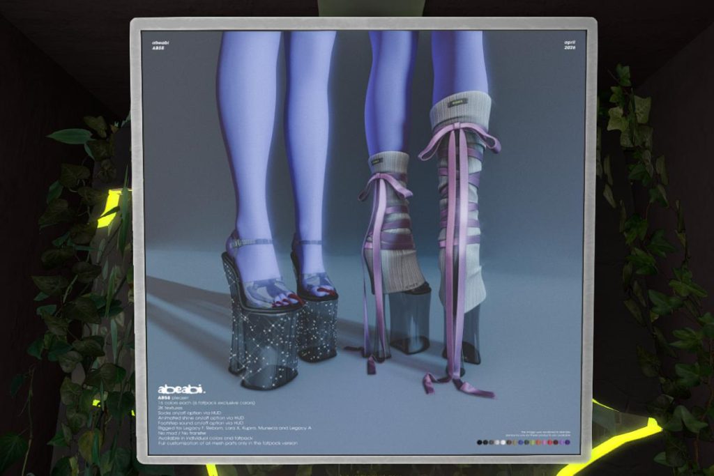 AB58 Pleaser Heels - Inithium/Legacy/MaitreyaX/Reborn/Yentements/+mods, L$299 each/L$1499 FP