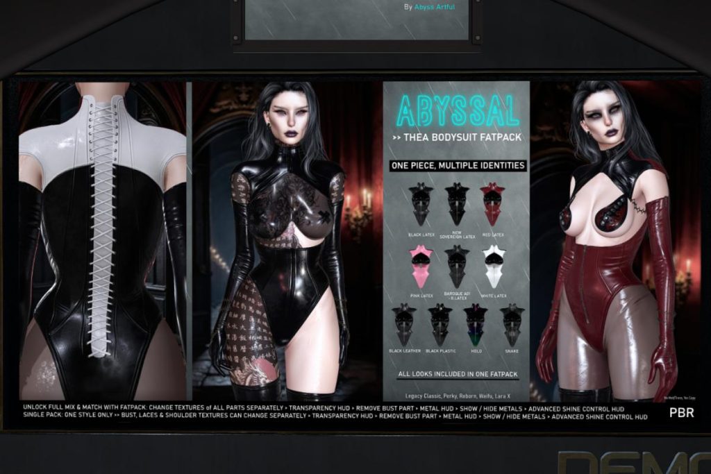 Thea Bodysuit - Legacy/MaitreyaX/Reborn/+mods, L$447 each/L$2677 FP