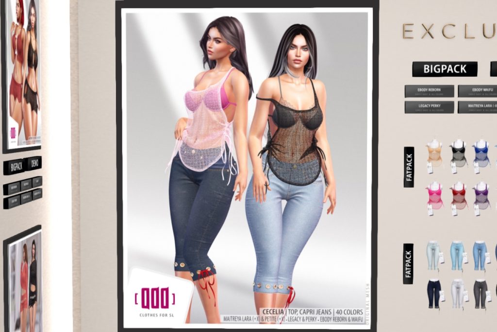 Cecelia Set - See Ad for Fits, L$290 each/L$790 each FP/L$2100 MP