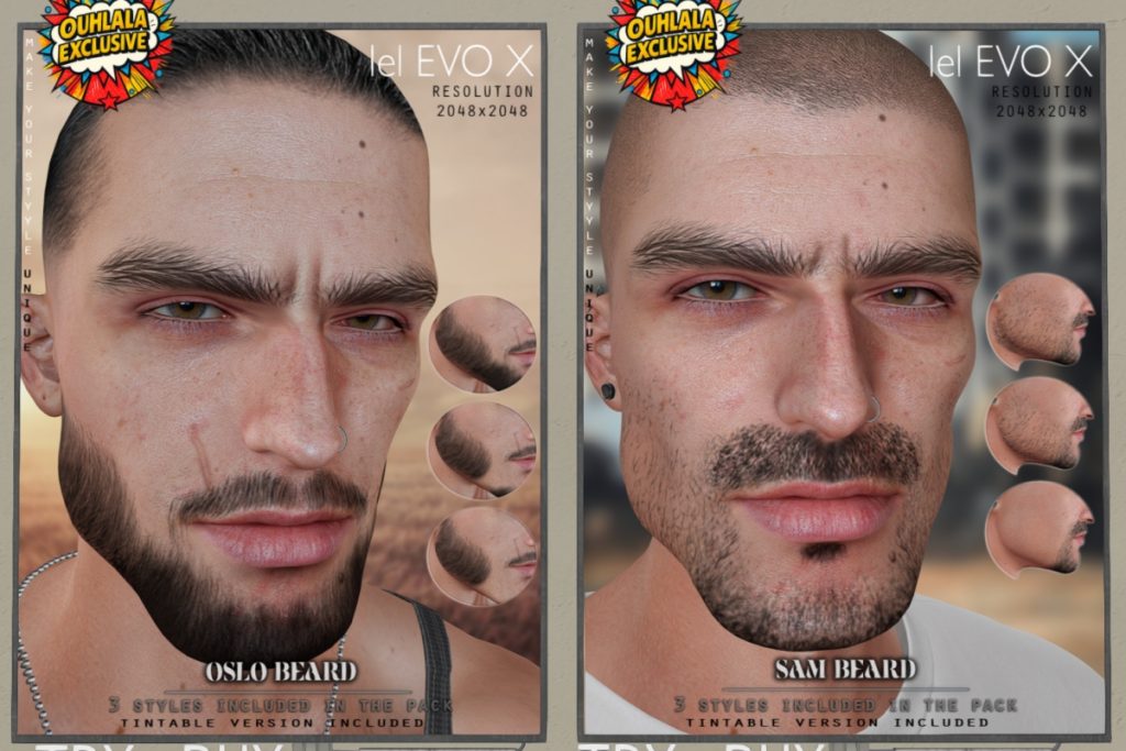 Oslo &amp; Sam Beard - EvoX, L$199 each