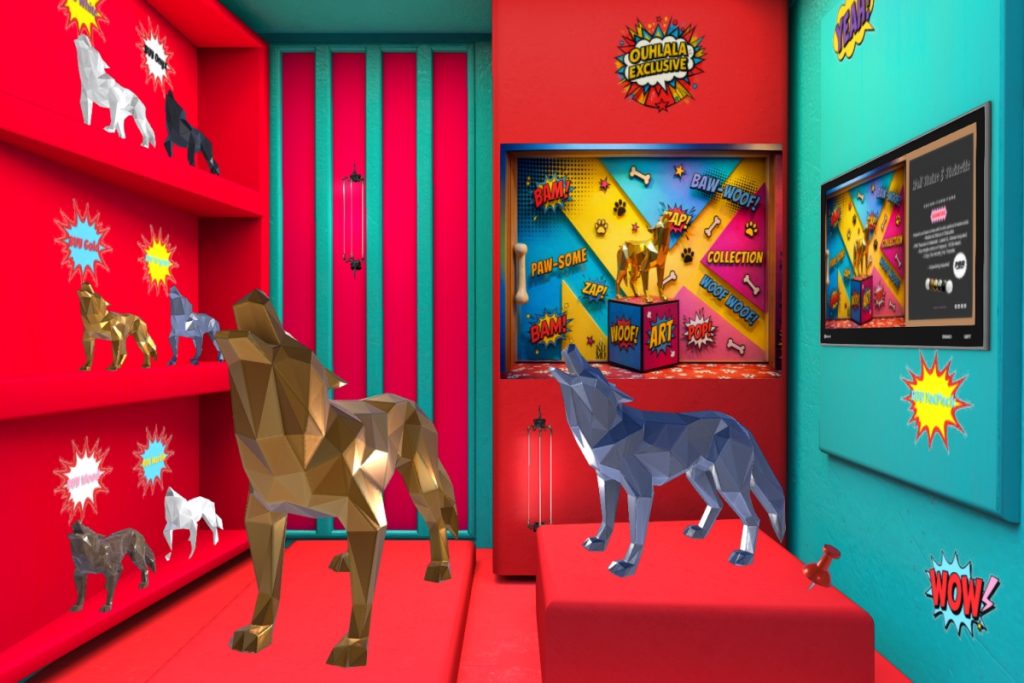 Wolf Statue, L$130 each/L$399 FP