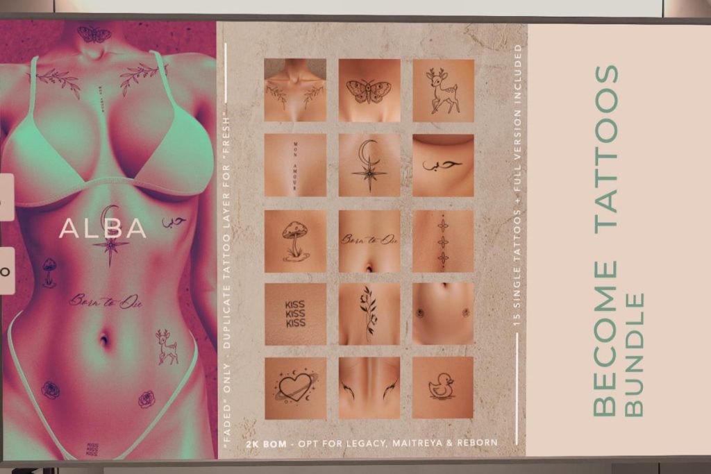 Become Tattoos, L$399