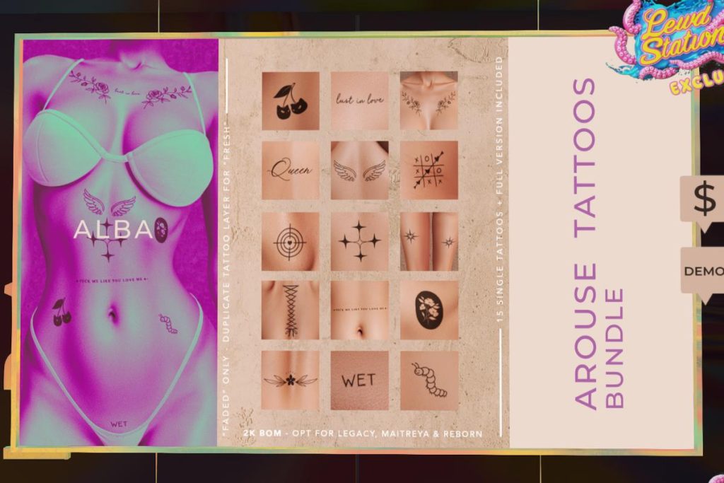 Arouse Tattoos, L$399