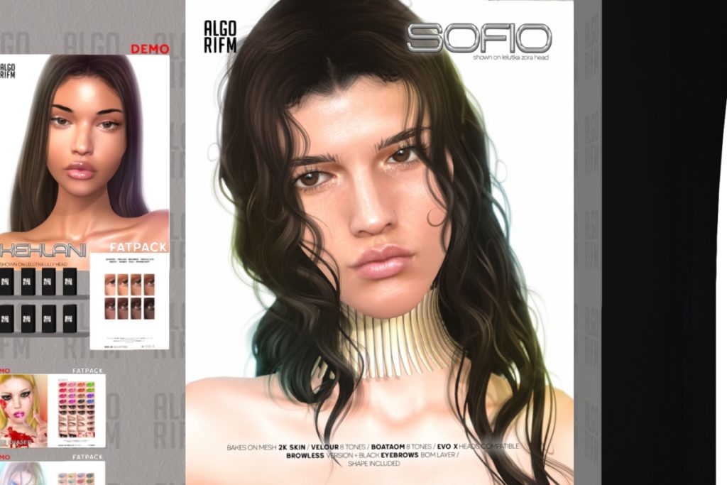 Sofio Skin - EvoX, L$500 each/L$1000 FP