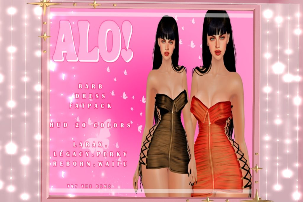 Barb Dress - Legacy/MaitreyaX/Reborn/+mods, L$185 each/L$555 FP