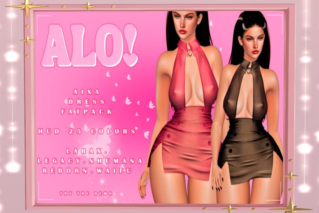 Aixa Dress - Legacy/MaitreyaX/Nhumana/Reborn/+mods, L$185 each/L$555 FP