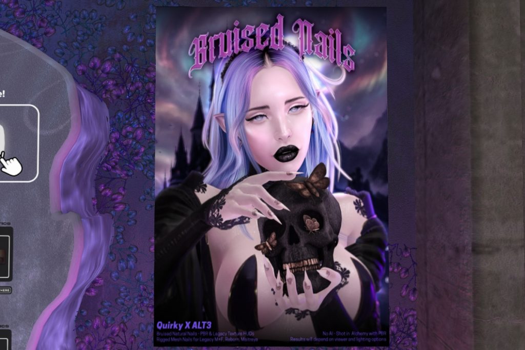 Bruised Nails - Legacy F+M/Maitreya/Reborn, L$300 each/L$1200 FP