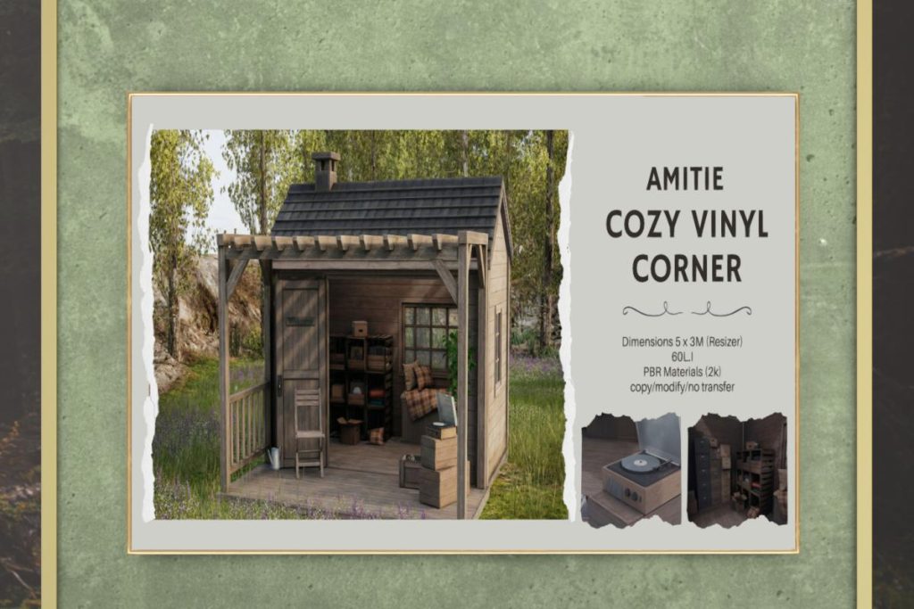 Cozy Vinyl Corner, L$595