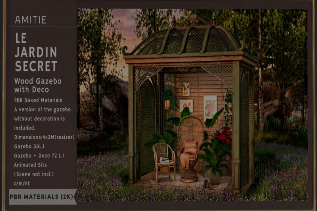 Le Jardin Secret Gazebo, L$595