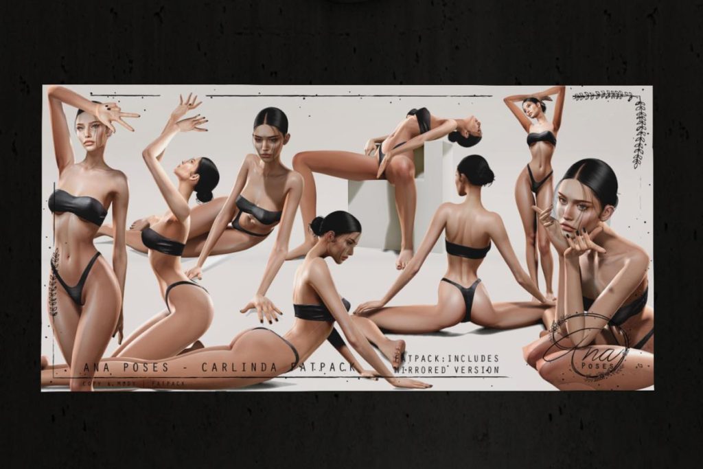 Carlinda Poses, L$75 each/L$450 FP