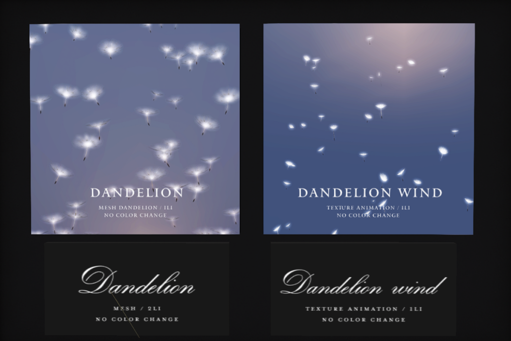 Dandelions &amp; Dandelion Wind, L$249