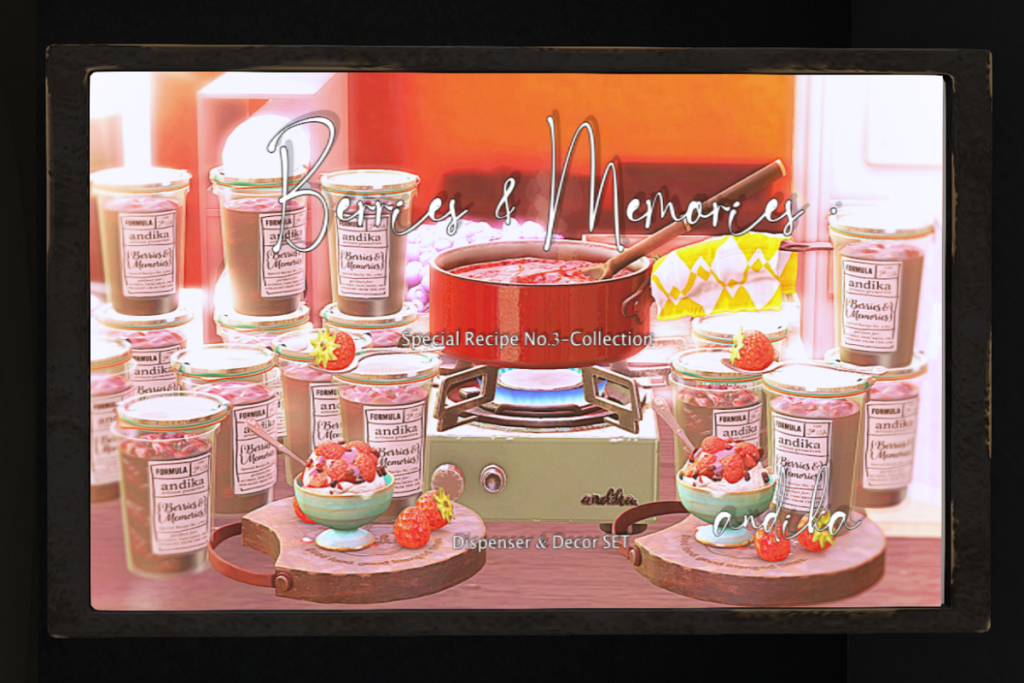 Berries &amp; Memories Dispenser &amp; Decor Set, L$300