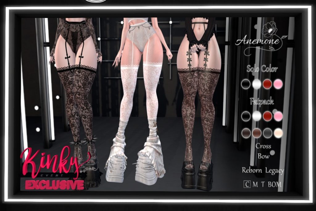 Mari Stockings - BOM for Legacy/Reborn, L$250 each/L$750 FP
