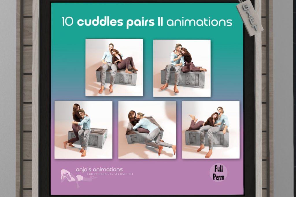 Cuddles Pairs Animations, L$400 each/L$1200 FP