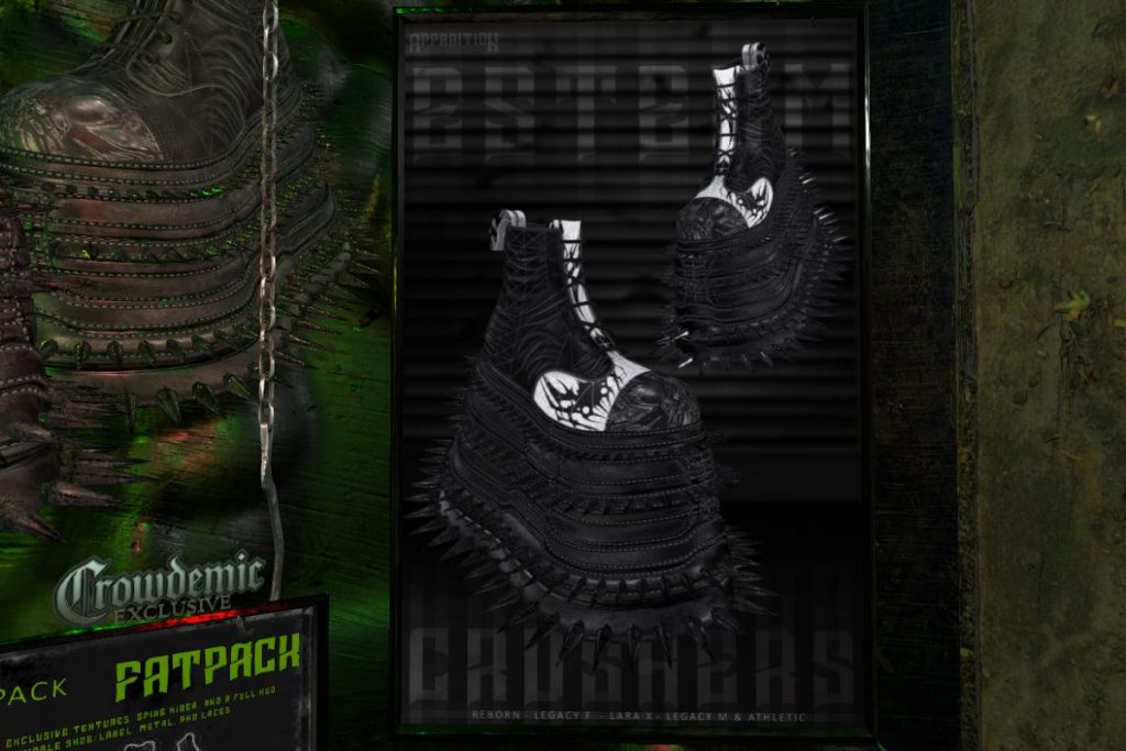 Esteem Crushers - Legacy F+M/MaitreyaX/Reborn/+mods, L$349 each/L$1899 FP