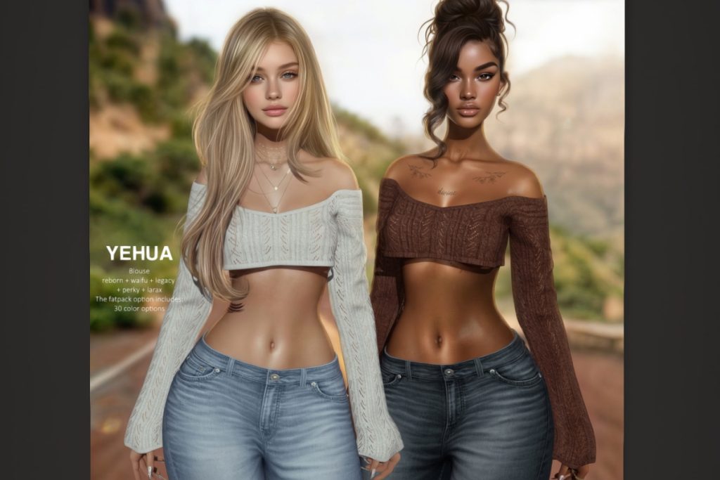 Yehua Blouse - Legacy/MaitreyaX/Reborn/+mods, L$275 each/L$1150 FP