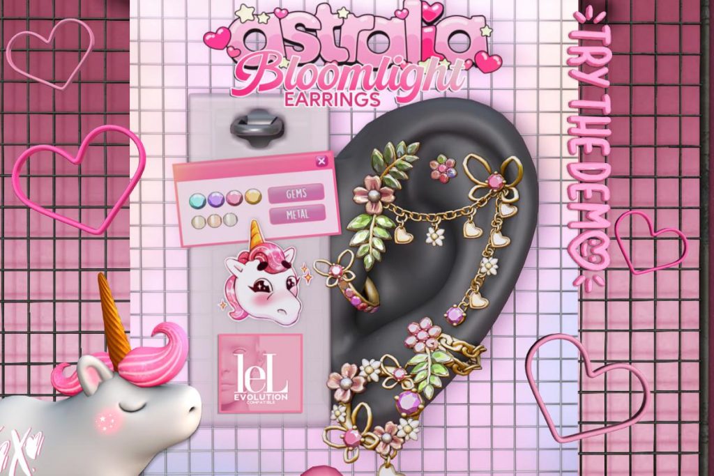 Bloomlight Earrings - EvoX, L$399