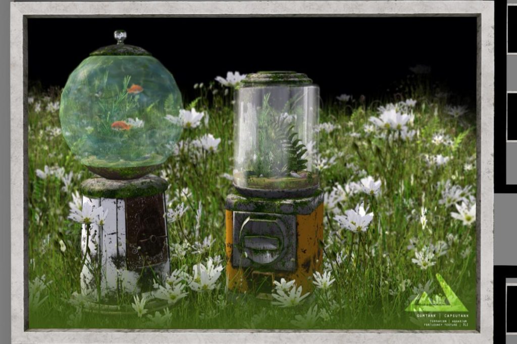 Gumtank and Capsutank Decor, L$149 each/L$1299 each FP/L$2499 MP