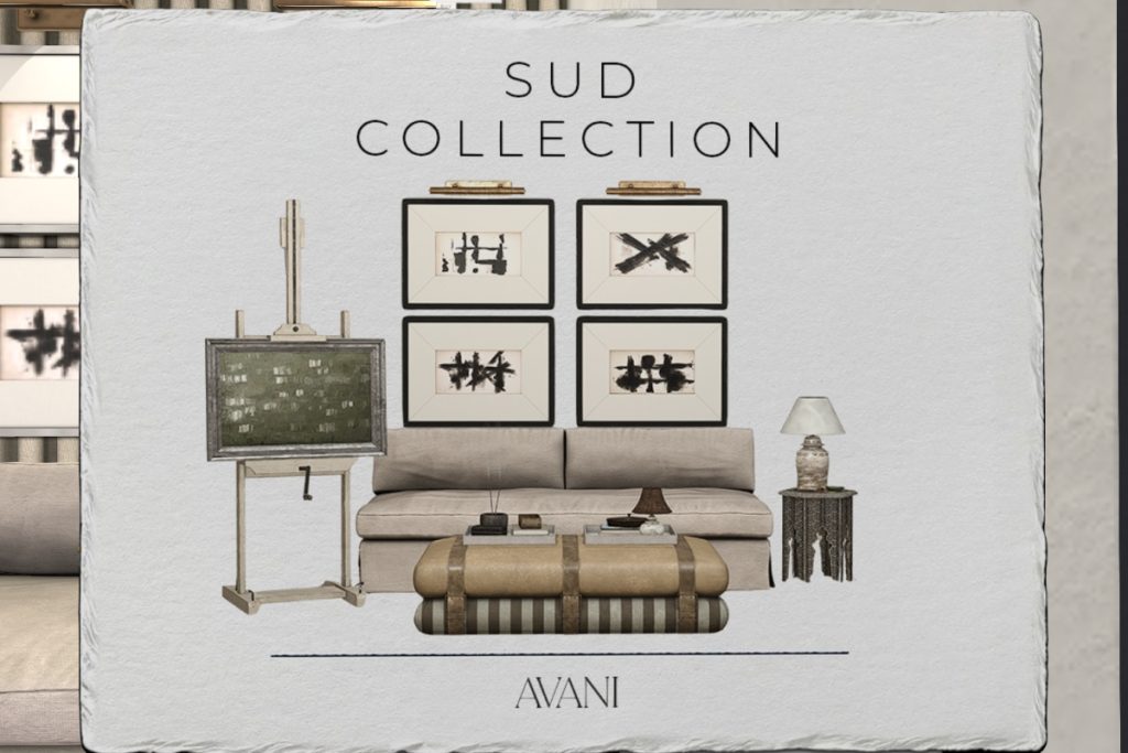 Sud Collection Furniture &amp; Decor, L$129-L$749 each/L$2499-L$3499 each FP