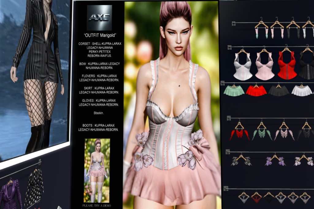 Marigold Outfit - Inithium/Legacy/MaitreyaX/Nhumana/Reborn/+mods, L$150 each