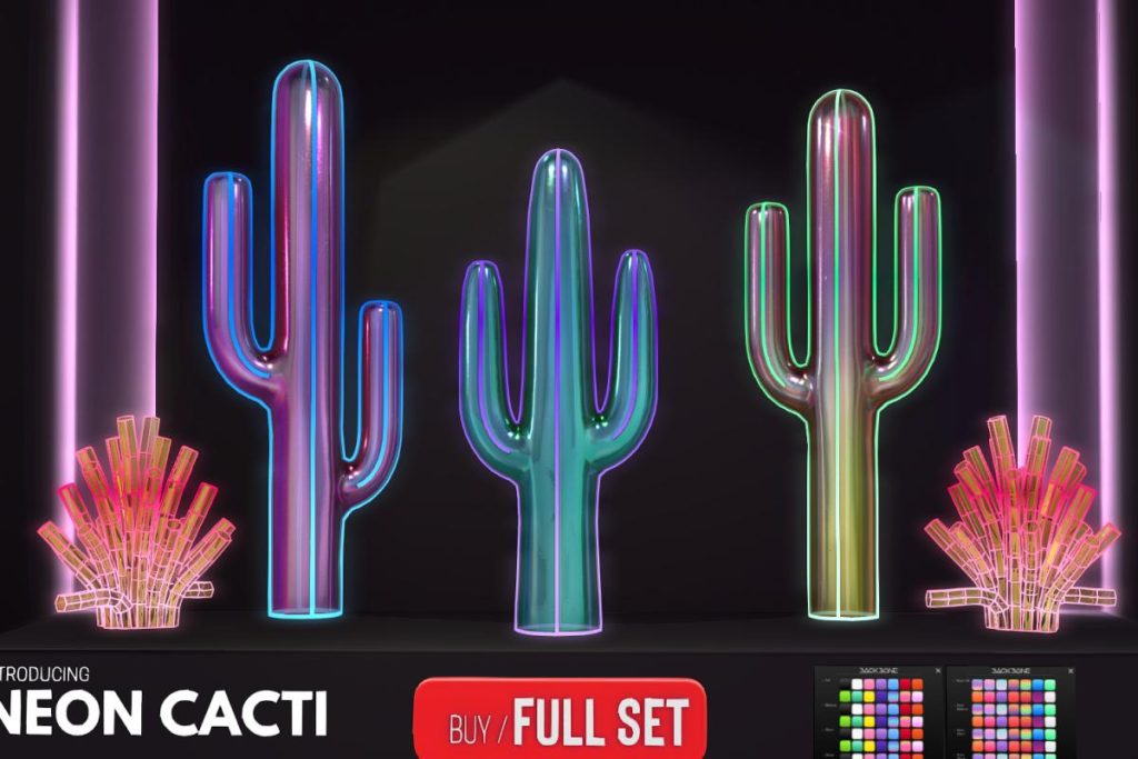 Neon Cacti, L$499