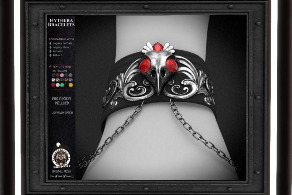 Nythera Bracelets - Legacy F+M/Reborn/+mods, L$298