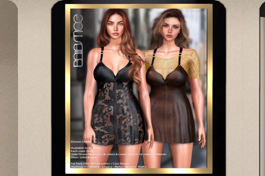 Elowen Outfit - Legacy/MaitreyaX/Reborn/+mods, L$188 each/L$1888 FP