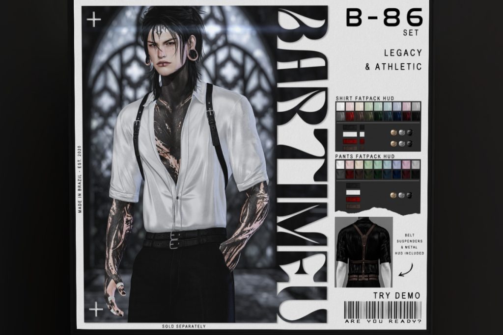 B-86 Shirt &amp; Pants - Legacy/+mods, L$350 each/L$2500 each FP/L$3999 MP