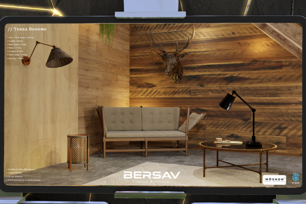 Terra Boheme Set, L$599-L$899 each/L$1299 FP