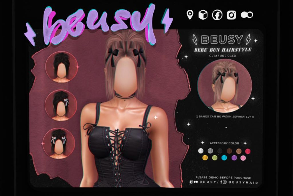 Bebe Bun Hairstyle, L$399