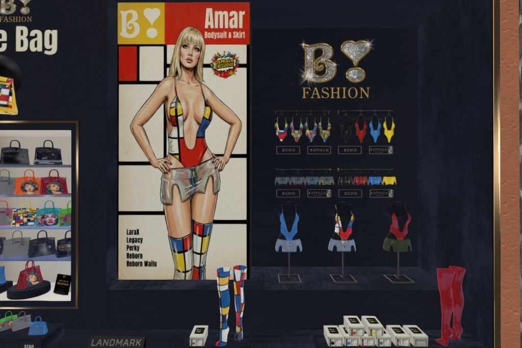 Amar Bodysuit, Skirt &amp; Boots - Legacy/MaitreyaX/Reborn/+mods, L$190-L$290 each/L$490-L$990 each FP